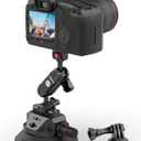 Ulanzi SC-02 Heavy-Duty Suction Cup Mount for Camera/Accessory (4.5"), Pump-actived Vacuum Camera Suction Cup Mount for Action Cameras w Quick Release NATO Magic Arm Car Boat Windshield Window Mount