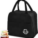 Insulated Lunch Bag, 6 L, Insulated Lunch Bag, Portable Insulated Lunch Box, Lunch Bag for Women, Men, for Picnic, Work, School, Office (Black)