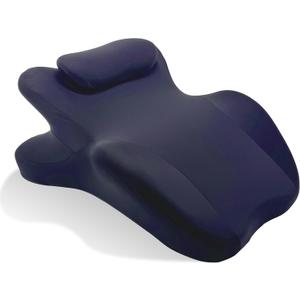 Memory Foam Wedge Pillow Ergonomic Reading Pillow, Comfortable and Supportive Back Support Prone Pillow to Relax Neck and Back for Reading, Watching TV, Sleeping on Your Stomach in Bed-Navy Blue