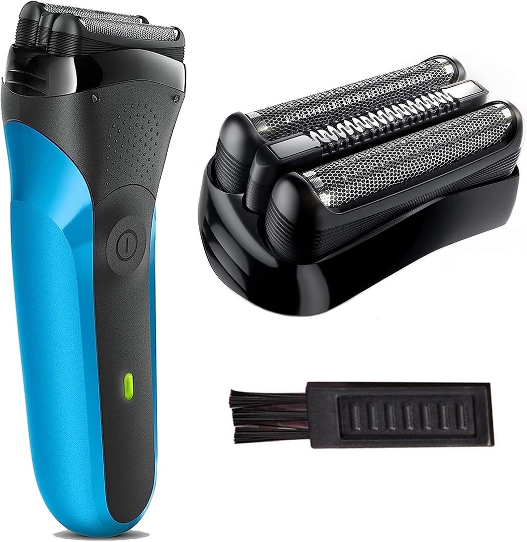 21B Series 3 Replacement Head for Braun Electric Shaver, S3 Wet and Dry Replacement Head Compatible with Braun Series 3 Foil and Cutter 300s, 310s, 3010BT (1 Count)