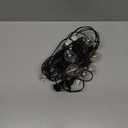 Outdoor String Lights 25 Feet G40 LED Patio Lights, Plug-in, 13 Plastic Edison Bulbs(1 Spare), Waterproof Connectable Hanging Light for Backyard Porch Balcony Party Decor, E12 Base, Black