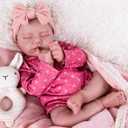 Aori Reborn Baby Dolls Girl - 20-Inch Lifelike Newborn Baby Doll, Realistic Girl Doll, Great Gift Set for Kids, Parents-to-be, Grandparents (Rose Red)