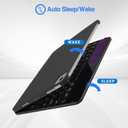 ProCase 360 Swivel Keyboard Case for iPad Air 11" (M4/M3/M2) 2026/2025/2024, Air 10.9" 5th/4th 2022/2020, iPad Pro 11" (2022-2018); 7-Color Backlit Wireless Keyboard, Auto Sleep/Wake - Black