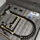 DEMIINUS Wall Mount Kitchen Faucet with Pull Down Sprayer, 8 Inch Center Commercial High Arc Kitchen Sink Faucet, 2 Handle Wall Mount Faucet for Kitchen Sink, Brushed Golden