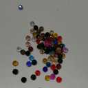100 PCS 8mm Crystal Glass Beads Round Multiple Faceted Loose Spacer Glass Beads for DIY Handcrafte Bracelet Necklace Earring Jewelry Making(Multicolor)