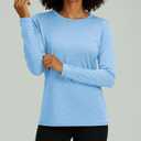 4 Pack Women's Dry Fit Long Sleeve Sun Shirts UPF 50 Hiking Workout Tops | Available In Plus Size, Quick Dry Fit Swim Shirts, SPF UV Protection Rash Guard, Athletic Tops Gym, Running, Fishing (Black, S)