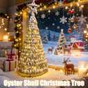 36PCS Natural Large Oyster Shells 5"-6" Bulk Oyster Shells for Crafts, Home Decor, Vase Fillers, Beach Wedding Decorations, Ocean-Themed Art Projects (5-6 inch)