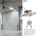 Garage Door T-Handle Replacement Lock, Shed Door Lock T Handle for Garage Door Locking with 2 Keys for Shed, Gate, Barn, Garage, Chicken Coop Door Lock and More (14X10CM, Silver)