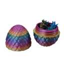 Efilra 3D Printed Dragon Egg, Magnetic Dragon Eggs with Dragon Inside, Easter Basket Stuffers, Easter Eggs 3D Dragon Toys Gifts for Kids 5-7, Crystal Dragon Egg Fidget Toys