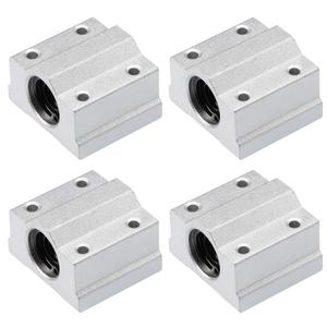 Uxcell SCS8UU Linear Ball Bearing Slide Block Units, 8mm Bore Dia (Pack of 4)