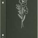 Lanpn Photo Album 4x6 300 Pockets, Linen Photo Albums Holds 300 Horizontal Pictures Only Green