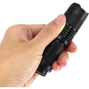 6 Pack Small Mini LED Flashlight, Single Mode Zoomable Flashlights AA Battery Powerful Flashlights, Portable Bulk EDC Pen Flash Light for Gift, Emergency, Camping, Hiking