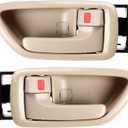 Interior Door Handle Front Rear Left Driver Right Passenger for Toyota Sequoia 2001-2007, Toyota Tundra (Crew Cab Only) 2004-2006, Toyota Avalon 2000-2004, Replace OE 81282, 69205AC010E1, Beige