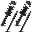 Front and Rear Complete Strut Assembly Shock Absorber Fits for Honda Civic Sedan 2006-2011, for Acura CSX 2006-2011. Replace 172287 172286 5609, 4PCS