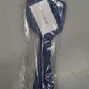 Coukre 3 Pack Silicone Spatula Set, High Heat Resistant, BPA-Free, Fish Spatula, Solid & Slotted Turner for Non-Stick Pans, Flipping Eggs, Pancakes, Fish, Burgers (3, PureDarkBlue)