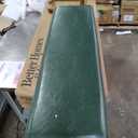 latifolia Solid Wood Bench, Entryway Shoe Bench with Cushion, 2 Tier Shoe Storage Organizer for Hallway, Living Room(Green,39.70''L)