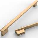 Asidrama 10 Pack 10 Inch(254mm) Dark Champagne Bronze Kitchen Cabinet Handles Brushed Brass Cabinet Pulls Cabinet Hardware for Cupboard Drawer