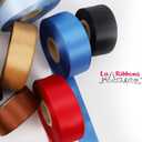 LaRibbons Black Satin Ribbon 1 1/2 Inch 50 Yards Double Faced Red Silk Ribbon for Flower Bouquet Crafts Gift Wrapping Bow Christmas Decoration