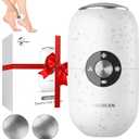 Foot Callus Remover,Dermawave Electric Foot File Callus Remover for Feet,2025 Upgraded Professional Foot Scrubber Pedicure Tools for Dead Skin,Adjustable Speed Feet File Grinder for Skin and Calluses