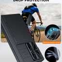 Vizvera for Samsung Galaxy Z Fold 7 Case Wallet,RFlD Cards Holder [Privacy Screen Protector][Camera Cover] Shockproof Silicone Protective Phone Case for Z Fold 7 2025-Black