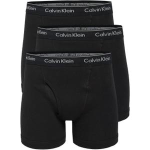 Calvin Klein Mens Cotton Classics 3-Pack Boxer Brief (Black, XL)