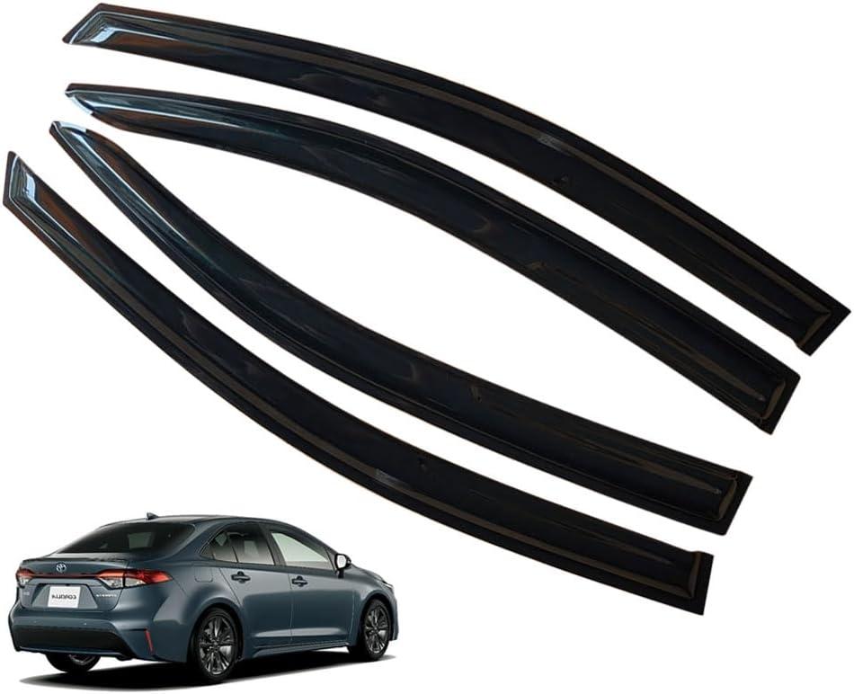 Window Visors Rain Guards for Toyota Corolla 2020 2021 2022 2023 2024 2025 Accessories, Wind Deflectors Vent Shades for Toyota Corolla