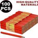 00 Pcs Heavy Duty Octagonal Hard Black Carpenter Pencils for Woodworking and Concrete Marking