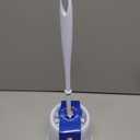 Toilet Bowl Brush and Caddy, Dia 12cm X 38cm Height, Pack of 1, Durable