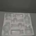 Mini Glass Vases for Centerpieces - Hewory Clear Small Bud Vases in Bulk, Cute Flower Vases Set for Wedding, Home Decoration, Table Decor (Clear, 8)