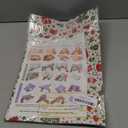 Afucus Nutcracker, Candy Cane, Snowflake Santa Gift Wrapping Paper Roll - Christmas, Holiday, Birthday (17 Inch X 33 Feet) (Christmas-Red Green White)