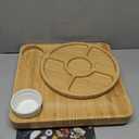 Bamboo Charcuterie Boards Gift Set - Meat and Cheese Tray with Utensils, Fruit Tray, and 2 Sauce Bowls Included - Bamboo Cheese Platter - House Warming Gifts New Home Couples & Family, Wedding Gifts