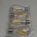 4Pack ST58/ST19 Vintage LED Edison Bulbs, Warm White 2700K, 6W Equivalent 60W LED Filament Light Bulbs