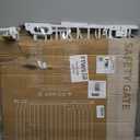 Mom's Choice GROWNSY Baby Gate, 30.5"-53" Auto-Close Dog Gate for Stairs & Doorways, Pressure-Mounted Easy Install Baby Gate - No Drill, Walk Through, Safe & Durable (White)