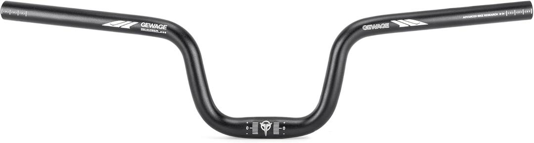 25.4 Bike Handlebar - 30mm, 55mm, 70mm, 90mm,120mm Riser Handlebar - 620mm Aluminium Alloy Mountain Bike Bicycle Handlebars (25.4-120mm Rise)