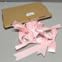 Jansun 3Pack Pink Bow Garland Banner, Pink Ribbon Bow Party Decorations Garland for Birthday Baby Shower Wedding Bow Coquette Party Decor