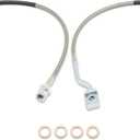 Front Brake Lines Compatible with Silverado Sierra 2007-2019 1500/2011-2019 2500/3500HD Stainless Steel Brake Lines 89370