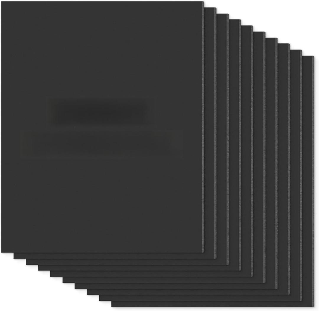 Mat Board Center Premium Black Foam Core Board 16x20 in 3/16" Thick 10 Pack