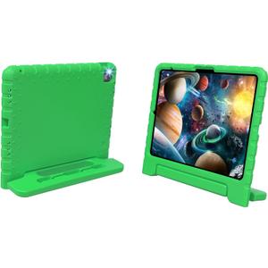 For Ipad Pro 13 Inch Case 2024, Shockproof Kids Ipad 13 Pro Case, Protective Cover For Ipad Pro 13 M4 With Pencil Holder, Anti-Slip Handle Stand, Green