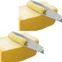 Simple preading Stainless Steel Butter Spreader, Butter Knife - 3 in 1 Kitchen Gadgets (2 Set)