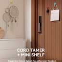 2 x 8Pack Cord Organizer JOYROOM Silicone Cable Clips [1s Side-Snap Lock] Desktop Cable Management, Adhesive Phone Charger Wire Keeper for Nightstand Office Workspaces Desk Organization Home Accessories (Black)