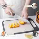 Double-Sided Stainless Steel Cutting Board (14x10In)  Metal Chopping Board for Kitchen, Easy to Clean, Dishwasher Safe, Durable & Hygienic