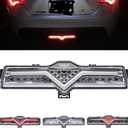 Red LED Brake & Rear Fog Light for 2013-2016 Scion FR-S, 2013-2020 Subar.u BRZ, 2013-2020 Toyoto 86 White LED Reversing & Backup Lights Clear Lens Reverse Lights to Match the Taillights