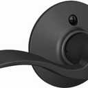 Schlage F10 ACC 622 Accent Door Lever, Hall & Closet Passage Lock, Matte Black