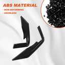 Car Front Bumper Bottom Corner Trim Compatible with Cadillac Escalade 2021 2022 2023 2024 2025,ABS Material Anti Scratch Front Bumper Side Grille Cover Trim Accessories (Black)