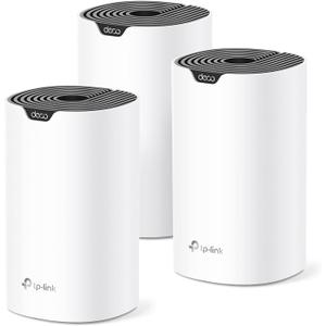 TP-Link Deco Mesh AC1900 WiFi System (Deco S4)  Up to 5,500 Sq.ft. Coverage, Replaces WiFi Router and Extender, Gigabit Ports, Works with Alexa, 3-pack