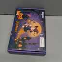 Black Cat Costume for Girls, Halloween Cat Costume Set with Light Up Tutu Skirt, Ears Headband Tail Gloves for Kids