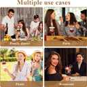 12 Pcs Wine Glass Charcuterie Topper, Mini Boards Bamboo Round Wine Glass Covers Appetizer Plates for Family Gatherings Christmas Party Bars Restaurants