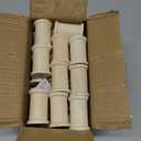40 Pieces Large Wood Spools Unfinished Wooden Barrel Spools for Crafts (2x1.37 in)
