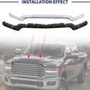Front Upper Grille Grill Molding Compatible with Dodge Ram 2500 3500 2019 2020 2021 2022 2023 2024 2025 (Chrome)