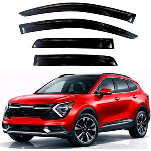 KPY Rain Guards Fit for 2023-2026 Kia Sportage, Out-Channel Window Visors Vent Wind Deflectors 4PC, Car Accessories for 23-26 Sportage